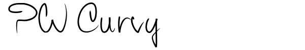PW Curvy font preview